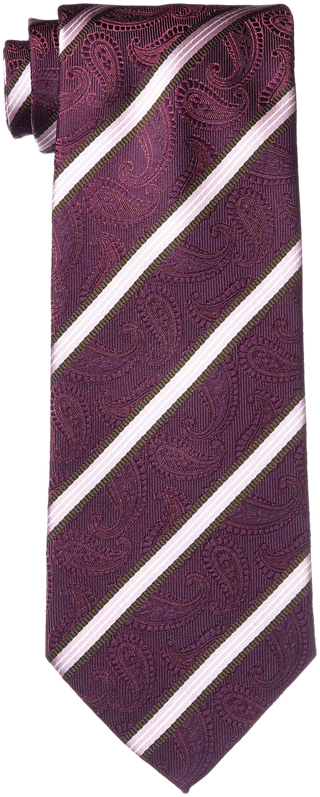 

Koshino Tie Paisley pattern stripe 04 Red pink stripe FREE [Hiroko Homme] 003254-20000-4902 base,