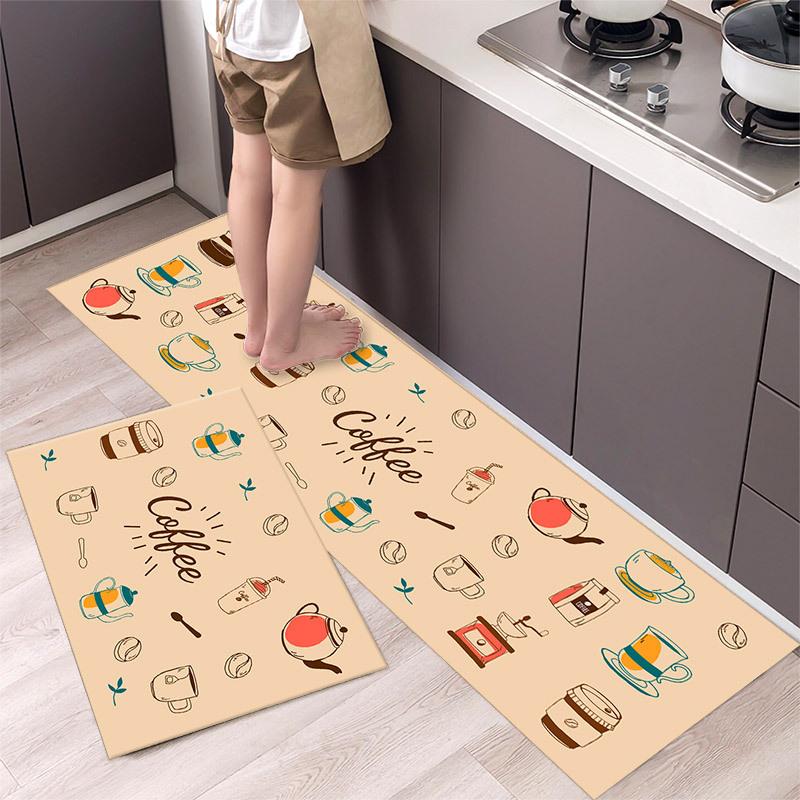 Kitchen Floor Mat Simple Home Carpet Entrance Mat Long Bedside Carpet