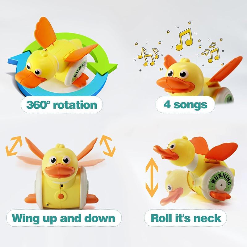 Baby Musical Duck Toys Dancing Walking Duck with Music Lights Baby Toy Crawling Toys Learning Toys for Toddler for Boys Girls