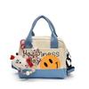 Cute Smiley Girl Handbag Hand Carry Out High Value Canvas Bag Korean Version Printed Trend Shoulder Messenger Bag