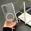 Matte Transparent Ultra Thin Magnetic Charging Case For Samsung Galaxy Z Fold7 Fold 4 5 6 Zfold7 with Hinged Shockproof Cover