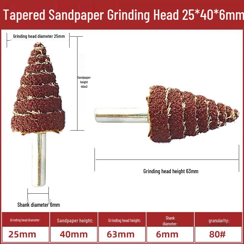 Sanding & Polishing Kit: Handle with Flap Wheel, Disc Sandpaper, Metal Polishing Wheel, Small Conical Flap Head