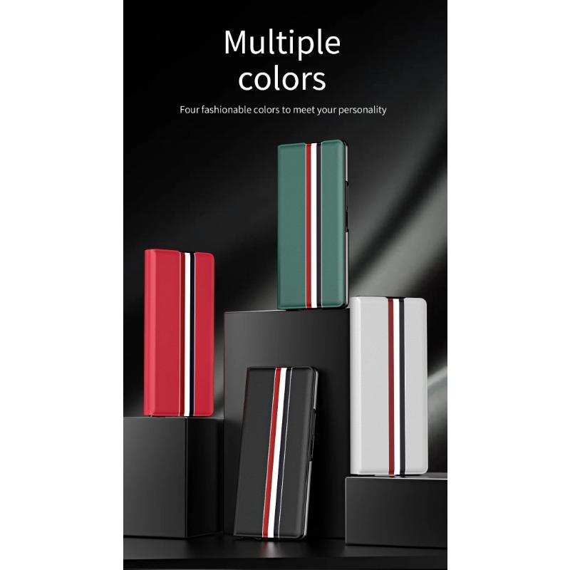 Pouzdro se slotem na karty Knižní Kožené Stojánek Ochranný Kryt pro Samsung Galaxy Z Fold 6 Business Módní Stojánek Skládací Držák