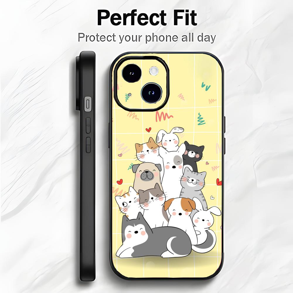 Sweet Adorable Pet Cute Cat Phone Case Phone Case Soft Packaging Lightweight For iPhone17 16 15 14 13ProMax