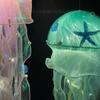 Hanging Jellyfish Light Glowing Night Hanging Light Crafts Household for Indoor Outdoor Garden Yard Decoration