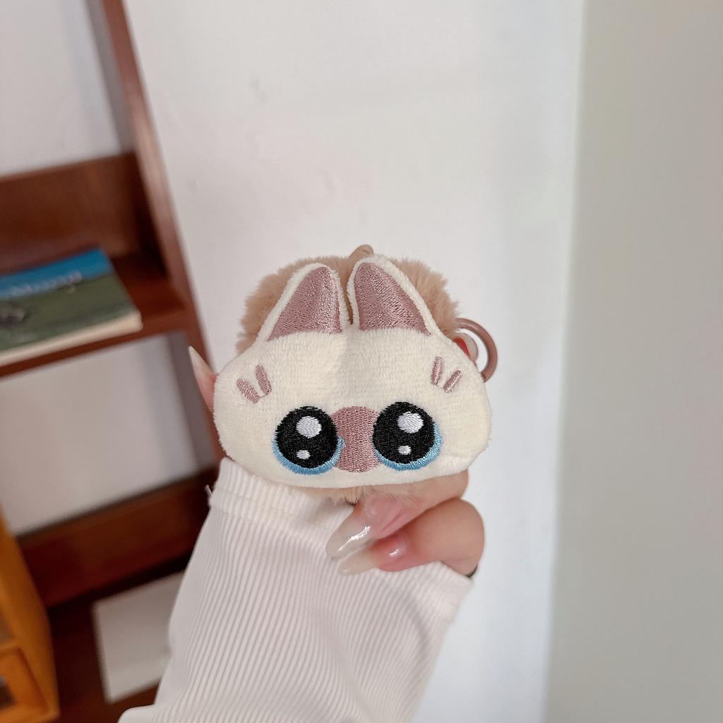 Cute Cat Plush Suitable for Airpods4 Protective Case Apple Bluetooth Headset Case Pro2 3rd Generation Autumn and Winter Women