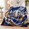 Leeds United Football Printed Flannel Blanket Warm Comfort Bed Throw For Indoor Home Decoration