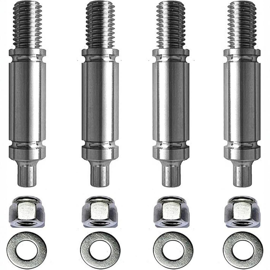 Upgraded GOOSUROO Dryer Front & Rear Drum Support Roller Shaft , W10359271 & W10359272 Set