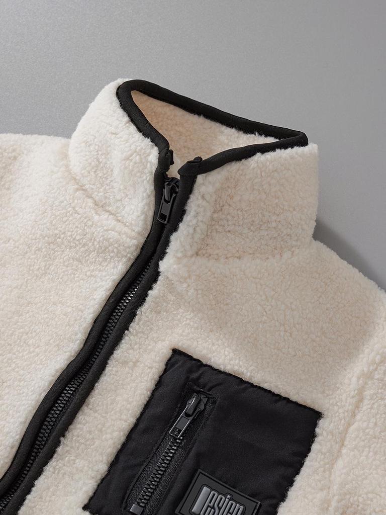 Modne ubrania w stylu color block z wełny jagnięcej dla dzieci - Kolekcja Jesień/Zima