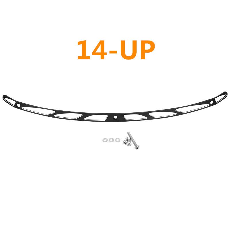 For Harley Electra Street Tri Glide 1996-2013 2014-UP Motorcycle Black Chrome Windshield Batwing Fairing CNC Trim Windscreen