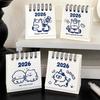 Freundlicher Mini-Tischkalender 2026 mit 3D-Pferdedesign zur Dekoration von Zuhause und Büro und zur monatlichen Planung