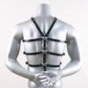Belt Harness Men Lingerie Gothic Punk Exotic Tanks Leather Arm Caged Body Chest Muscle Harness Costume Belt with Metal O Rings