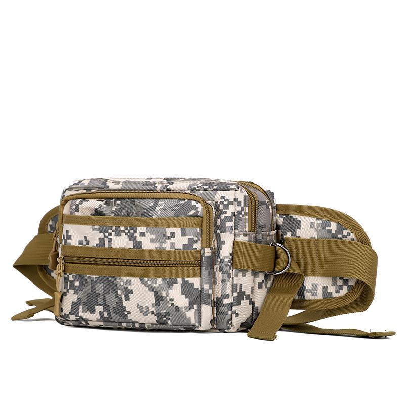 Outdoor Tactical Waist Bag Water-repellent Wear-resistant Men's Chest Bag Multi-layer Storage Commuter Shoulder Crossbody Bag