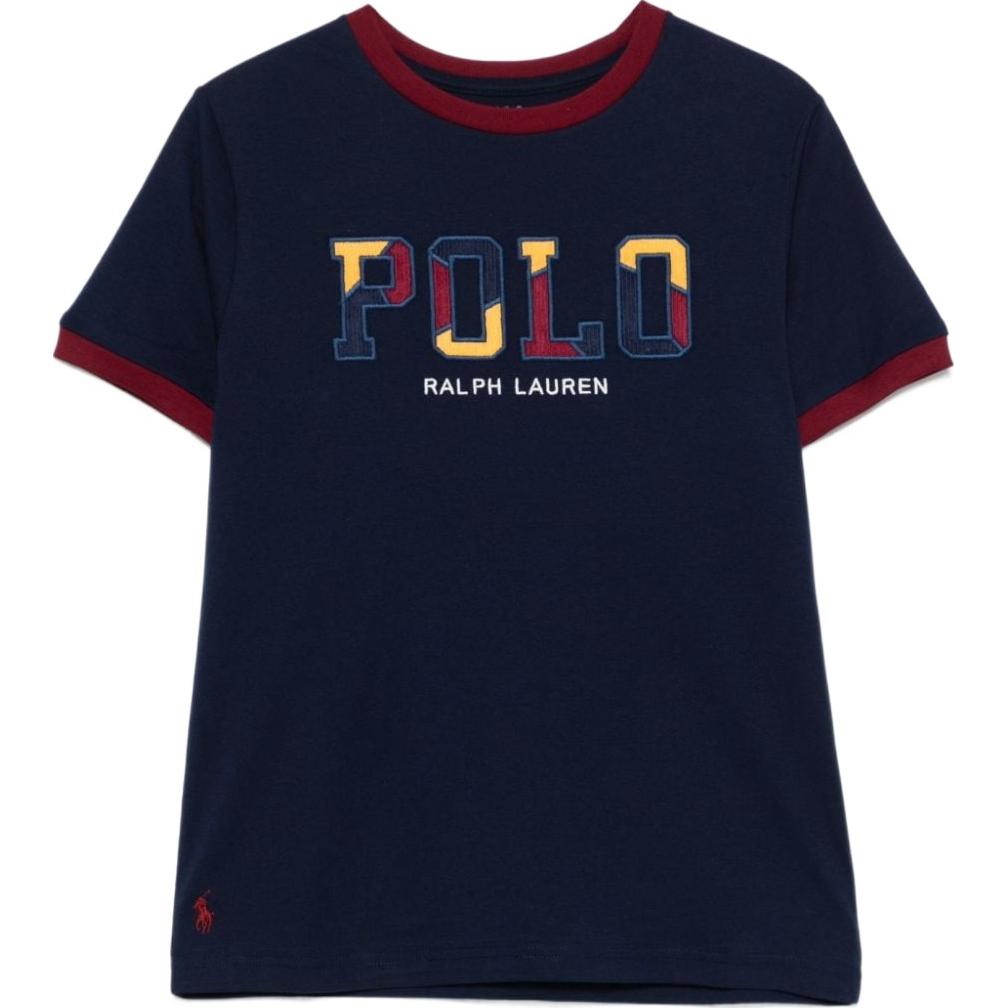 

Polo Ralph Lauren T-Shirt Logo Letter Crew Neck Short Sleeve Kids tops Blue 323952463-002 M