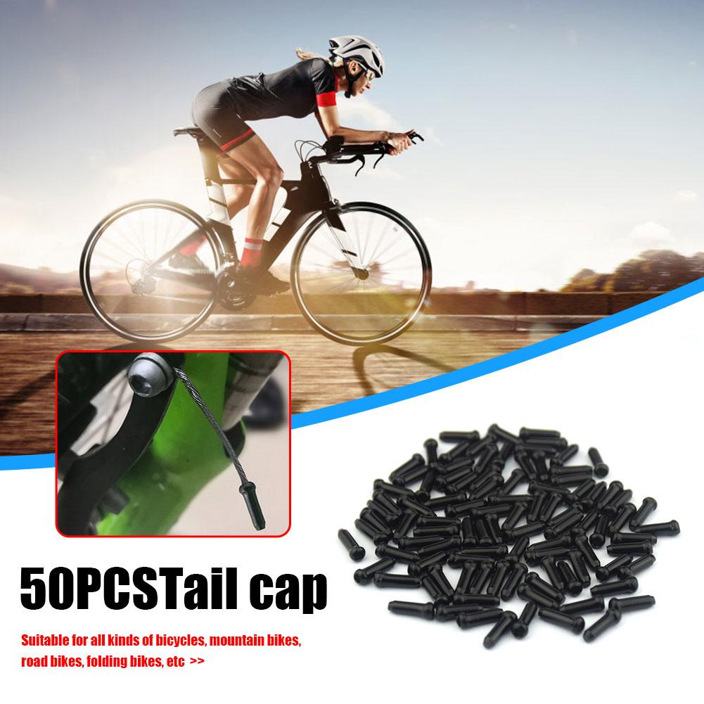 50 Pcs/lot MTB Bicycle Brake Shifter Inner Cable Tips Crimps Aluminum Alloy Cycling Parts Bike Derailleur Shift Cables End Caps