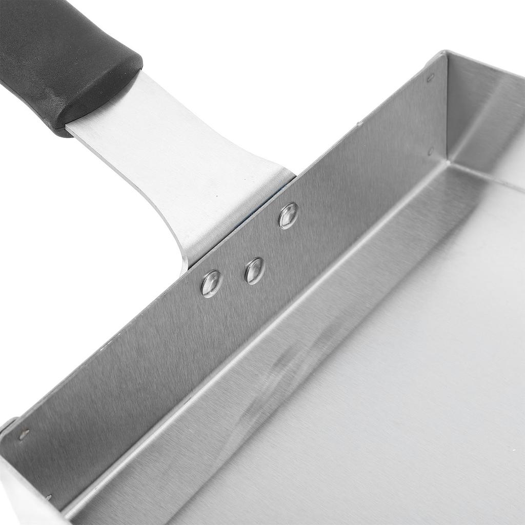 Large Griddle Scoop Stainless Steel Grilling Food Mover Food Shovel Burger Spatula for Stir Fry Cook