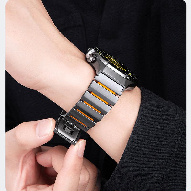22mm Titanium Metal Band For Huawei Ultimate 2 1 Strap Magnetic Correa For Huawei Watch GT6pro GT5 46mm Amazfit T-rex3PRO 48mm