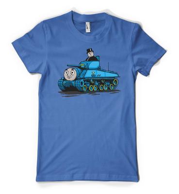 Funny Thomas Railway Engine Tank Train Mash Up Personalised Unisex Adult T Shirt
