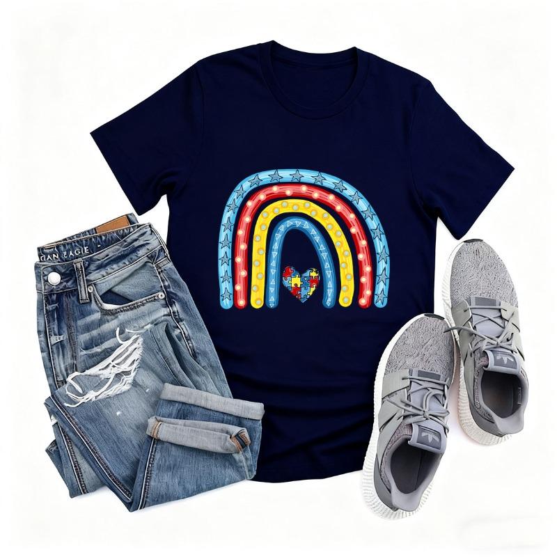 Autism Rainbow Awareness Shirt Awareness Shirt Be Kind Shirt Puzzle Shirt Autism Mom Shirt Autism Shirt Autism Awareness Tee