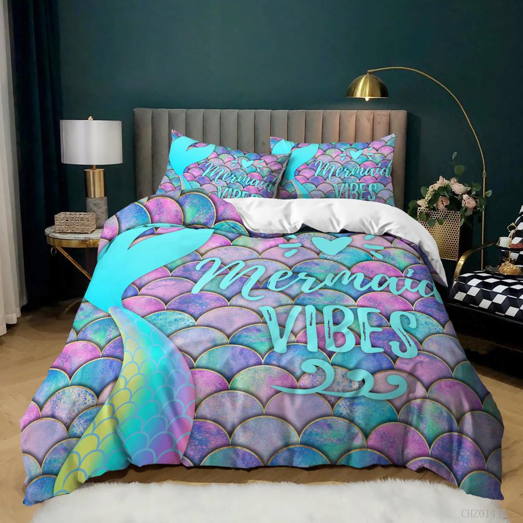 Bedruckte dreiteilige Regenbogen-Bettwäsche Neu