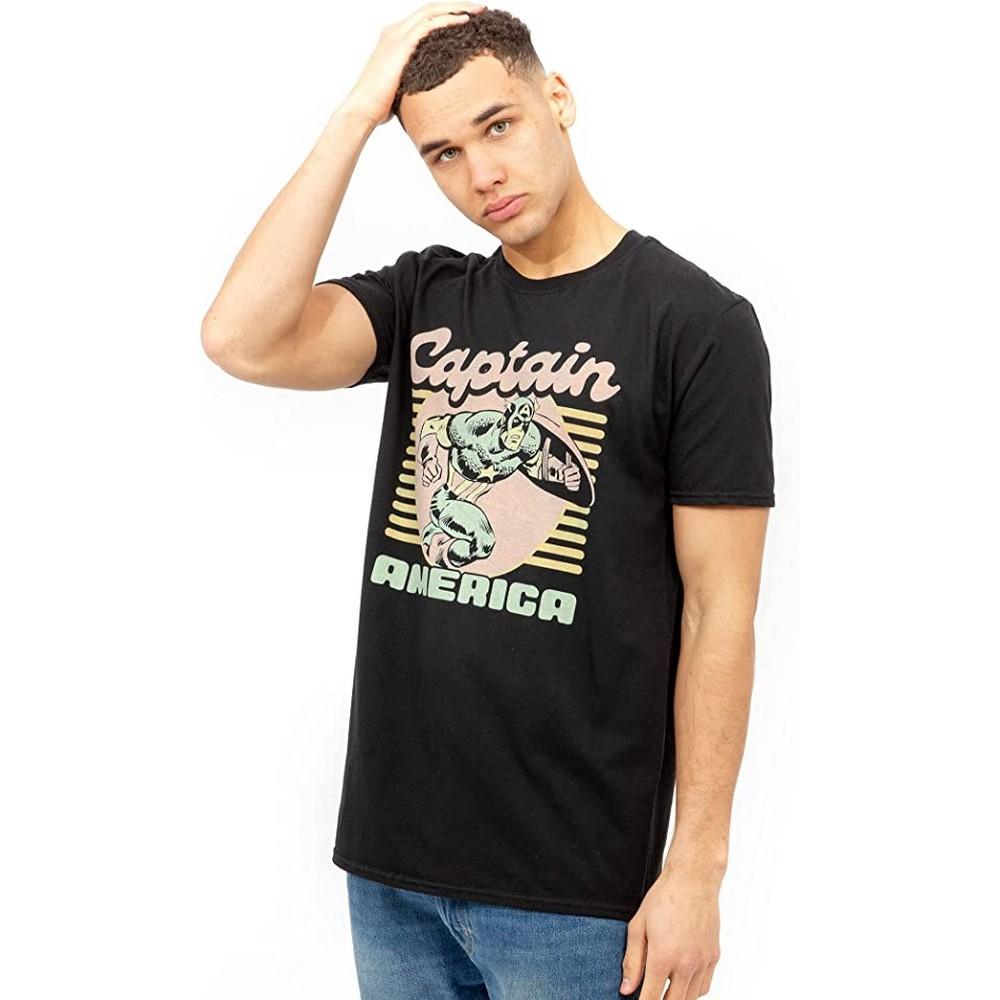 Captain America Mens 70´s T-Shirt