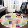 1pc Abstract Pattern Office Round Rug, Non-slip, Soft and Durable Office Rug for Interior Decoration, Perfect for Office, Beautiful Decoration yy26031
