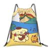 Custom P-Pompompurines Drawstring Bag for Shopping Yoga Backpacks Men Women Cute Dog Sports Gym Sackpack