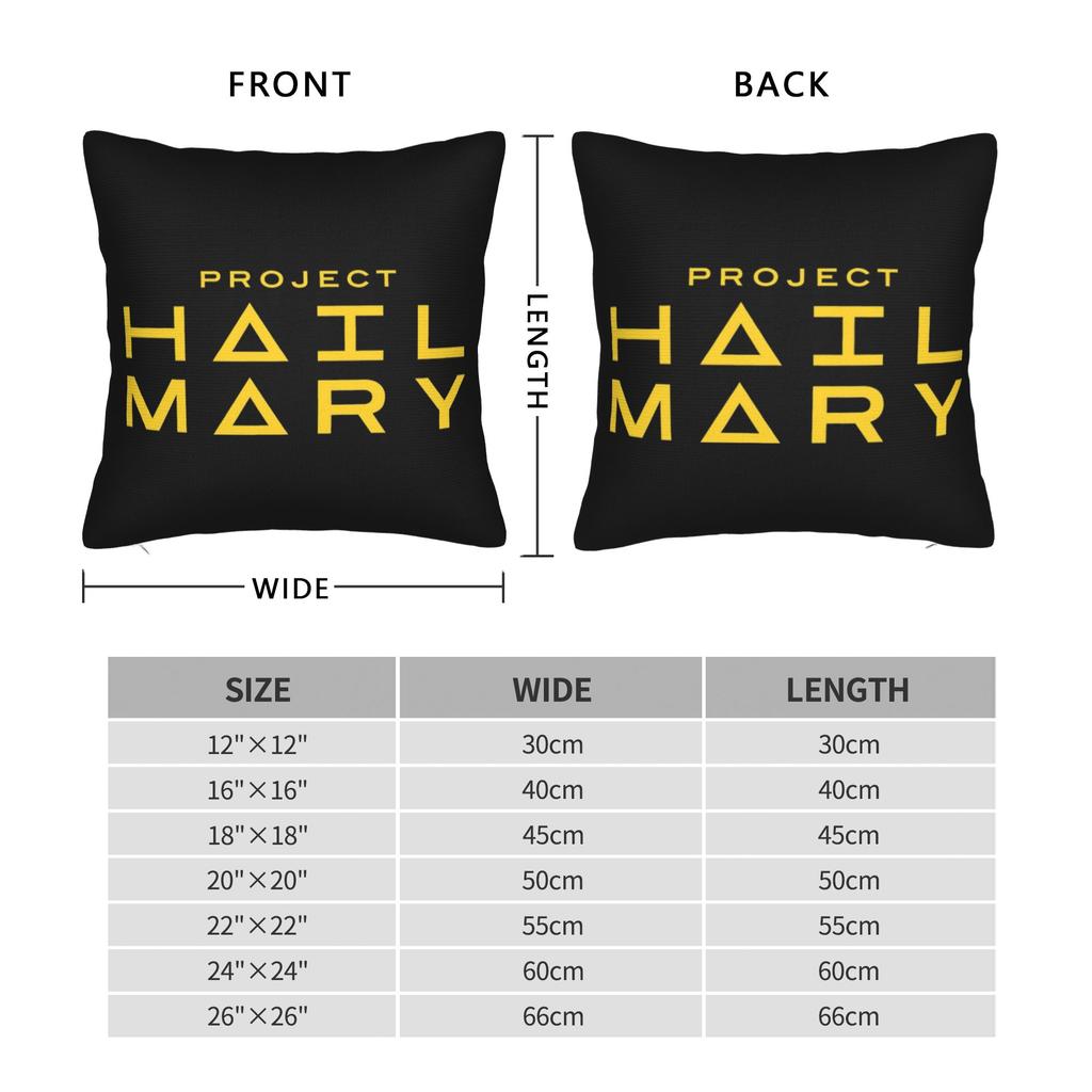 Project Hail Mary Movie Pillowcase Merchandise Soft Cushion Cover Decor Pillow Case Cover Sofa Multiple Sizes