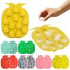 Molde de Silicona para Cubitos de Hielo con Forma de Piña para Chocolate, Dulces y Horneado DIY, Molde de Hielo Flexible Antiadherente con Forma de Piña para Uso en la Cocina