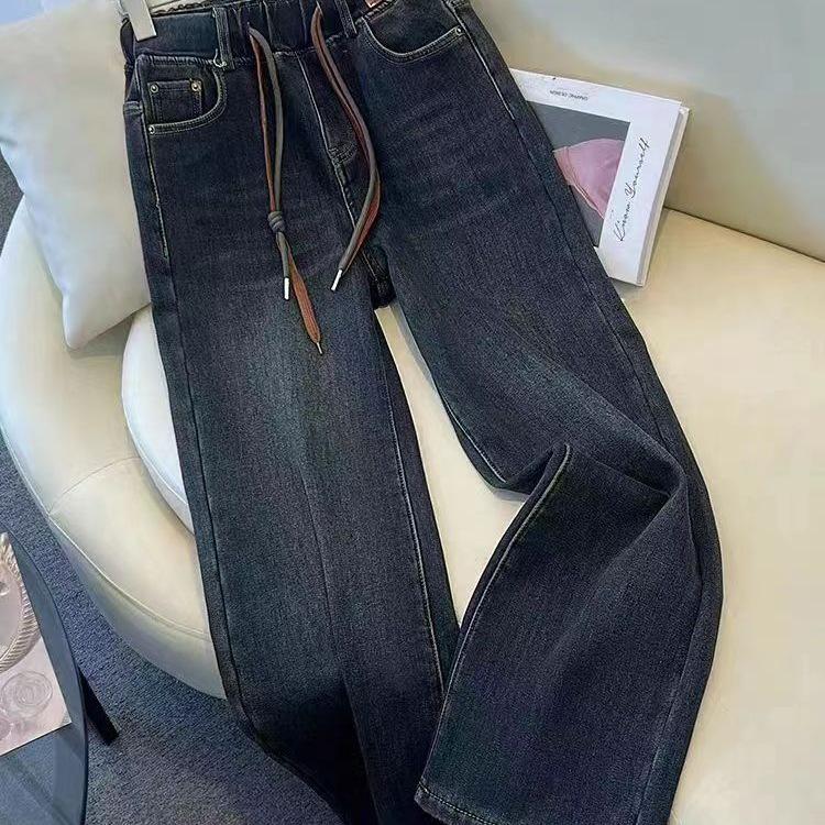 Women's High Waist Retro Wide Leg Jeans - Autumn/Winter 2025 - Plus Size & Petite