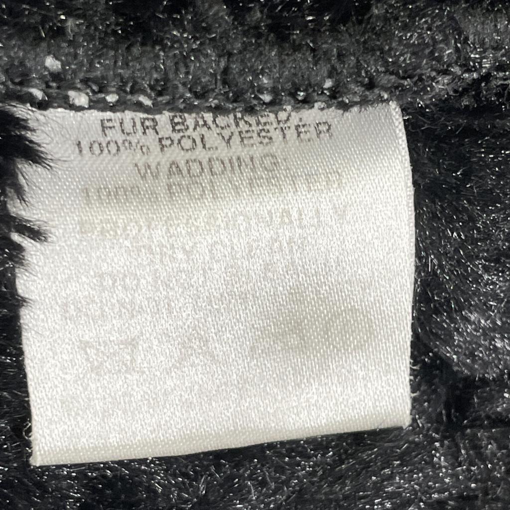 MACKINTOSH Black wool fur quilted jacket coat 34 blackUsed