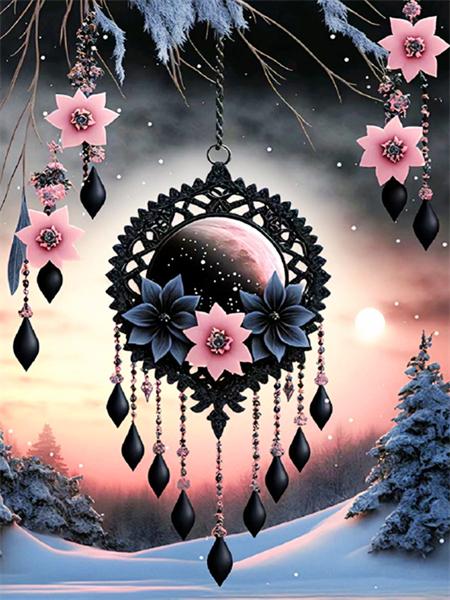 Diamond Art Malerei Traumfänger Landschaft Voll Quadratisch/rund 5d DIY Stickerei Mosaik Fantasy Landschaft Heimdekor