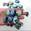 Natural Multi Fire Base Loose Labradorite Cabochon Wholesale Price Mix Shape And All Size Gemstone Lot
