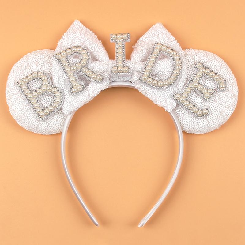 Disney Glänzendes Schloss Mausohren Stirnband Jungen Mädchen Festival Party Cosplay Haarband Frauen DIY Haarschmuck Cartoon Geschenk