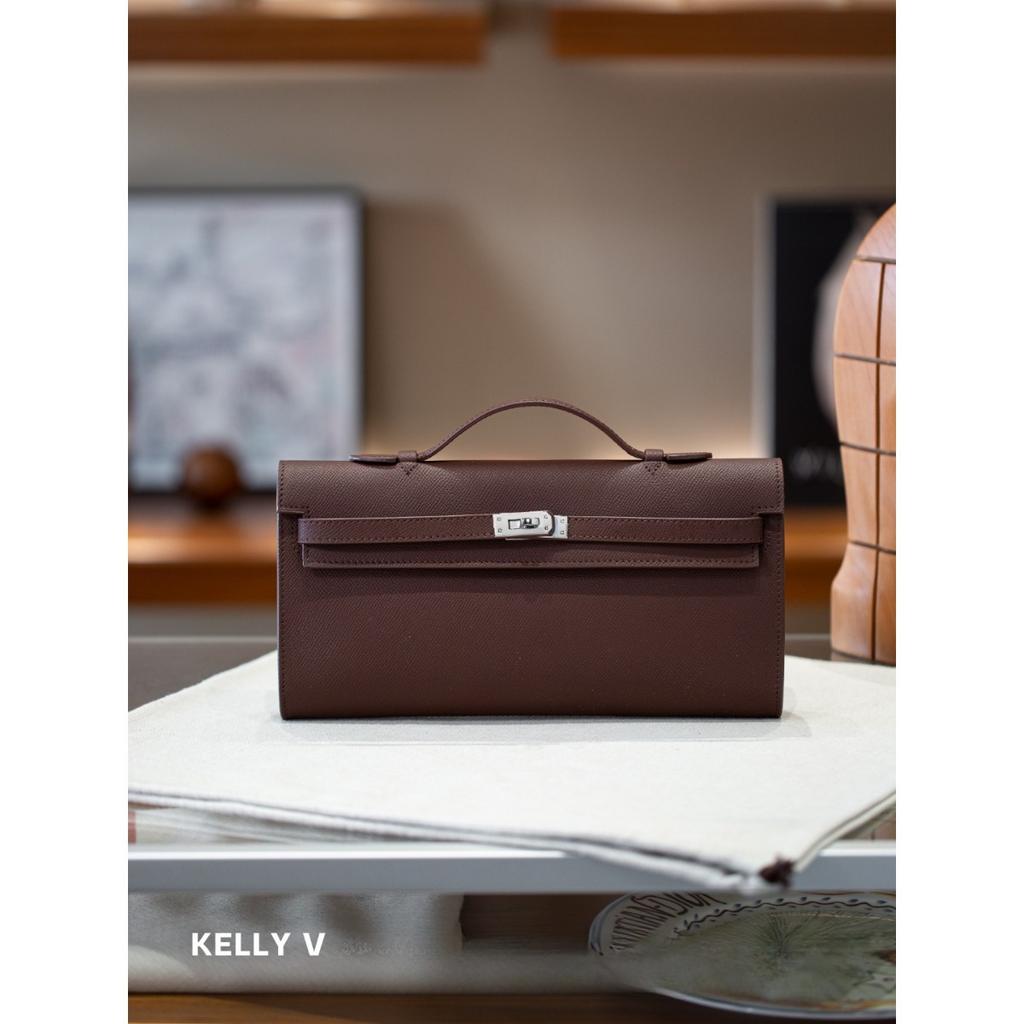 Kazilan Kelli Cut Imported Shafi Thread Kelly Bag High-end Versatile One-shoulder Crossbody Handbag