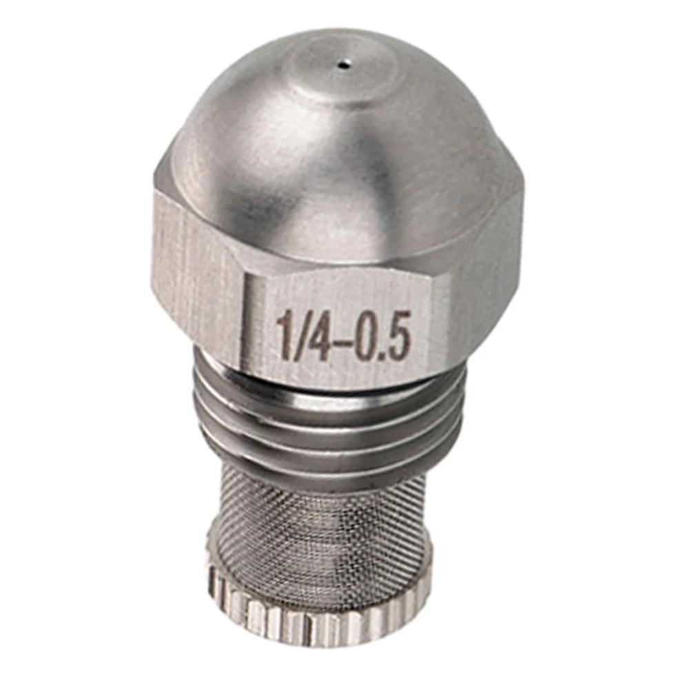 Atomizing Spray Mist Nozzle Dia 0.3-1.5mm Fine Atomizing Spray 1/4BSPT High And Low Pressure Mist Nozzle Orifice Stainless Steel