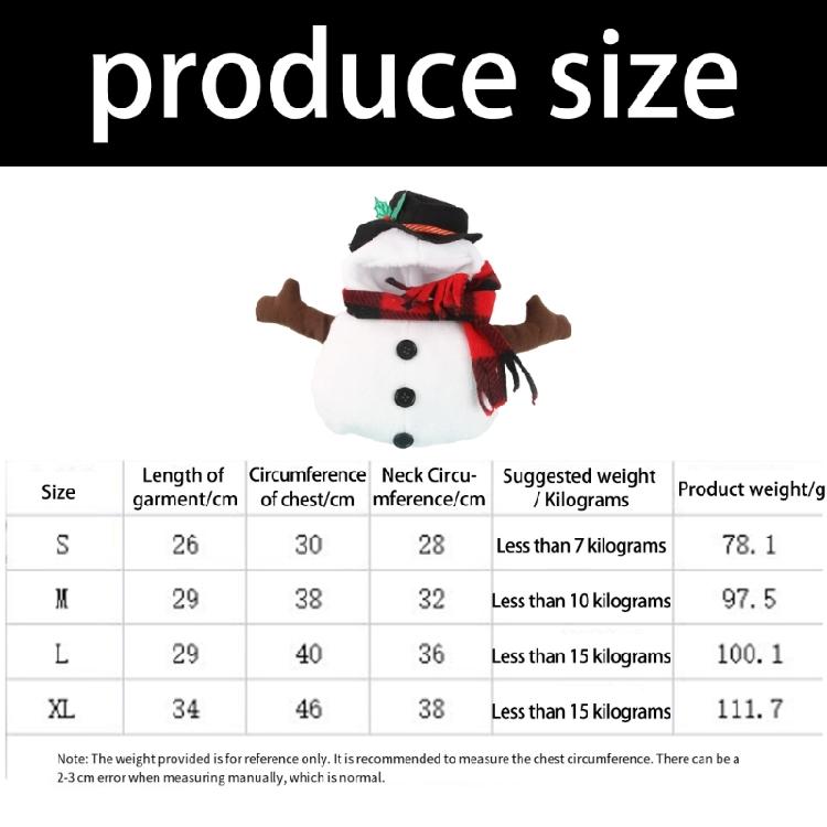 Durability Snowmen Dog Clothing Set Winter Warm Elastics Fabric Easyly Zippers Outfit For 5 15kg Pet