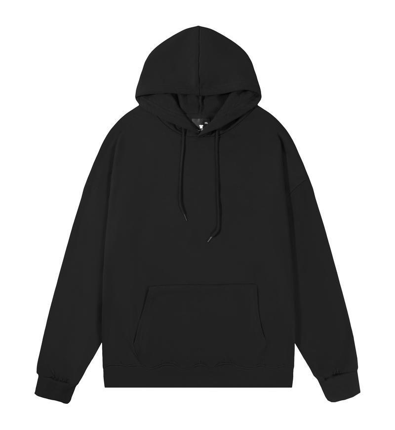 Euro Size Unisex Dropped Shoulder Twill Hooded Sweatshirt - Casual Versatile Style