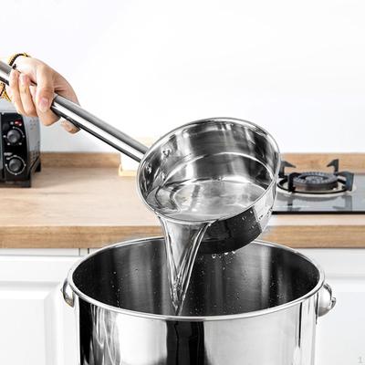 Colher Grande 10 polegadas Concha de Sopa Conforto Aço Inoxidável Utensílios Robusta Grande Concha Cozinha Concha para Água para