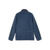 Skechers Solid Color Knitted Stand Collar Jacket Men Jackets White Bering-Sea-Blue L423M009-002W