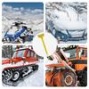 10 Inch Car Snow Shovel Scratch Free Bristle Head Snow Brush Tough Window Snow Scraper  Sturdy Body Ergonomic Grip Ice Scrapers