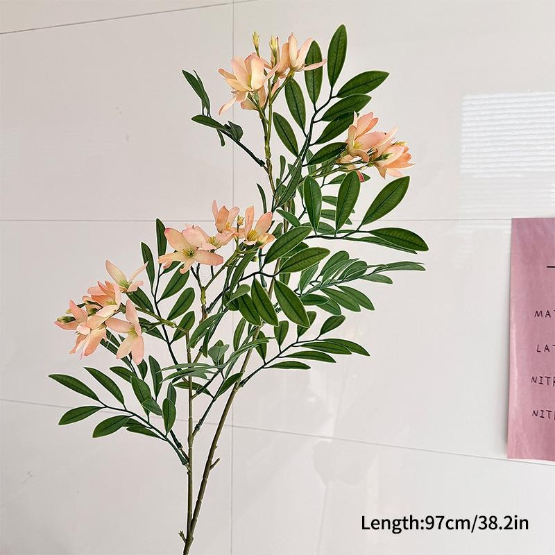 Artificial Flowers Leaves Simulated Green Plant Floral Art Wedding Scene Decor Fake Plants Flower Arrangement Home Decoration
