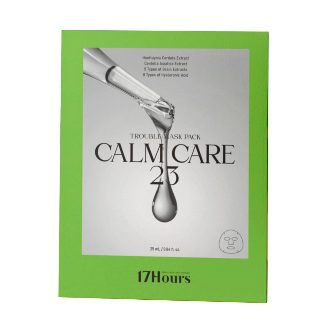 

17 Hours ComeCare 23 Trouble Mask Pack 25мл Тканевая маска Пакет для лица Корейская косметика Сухие поры Увлажняющий Уход за лицом Красота лица Маска для лица Уход за кожей