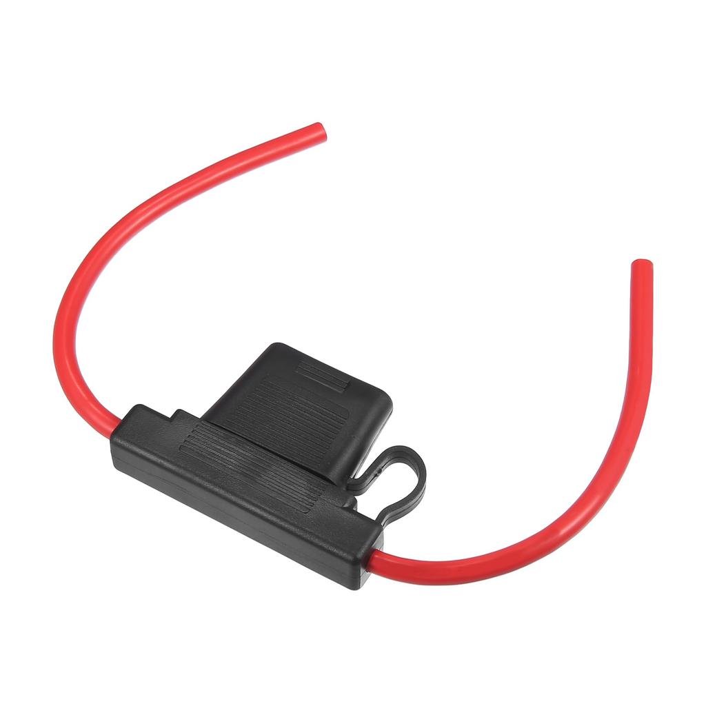 uxcell Car Inline ATC Style 80A Large Fuse Holder DC 8 Gauge 2 Set