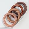 4Pcs/Set Vintage Amber Acrylic Bamboo Stackable Bracelets Bangles Sets for Women Resin Stretchy Tube Beaded Bracelet Jewelry