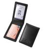Genuine Leather Magnetic ID Card Holder and Protective Sleeve