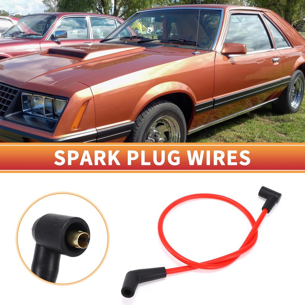 ACROPIX 10-Pack Spark Plug Coil Wire Ignition Coil Harness Cable for Ford F-150 1979-1995