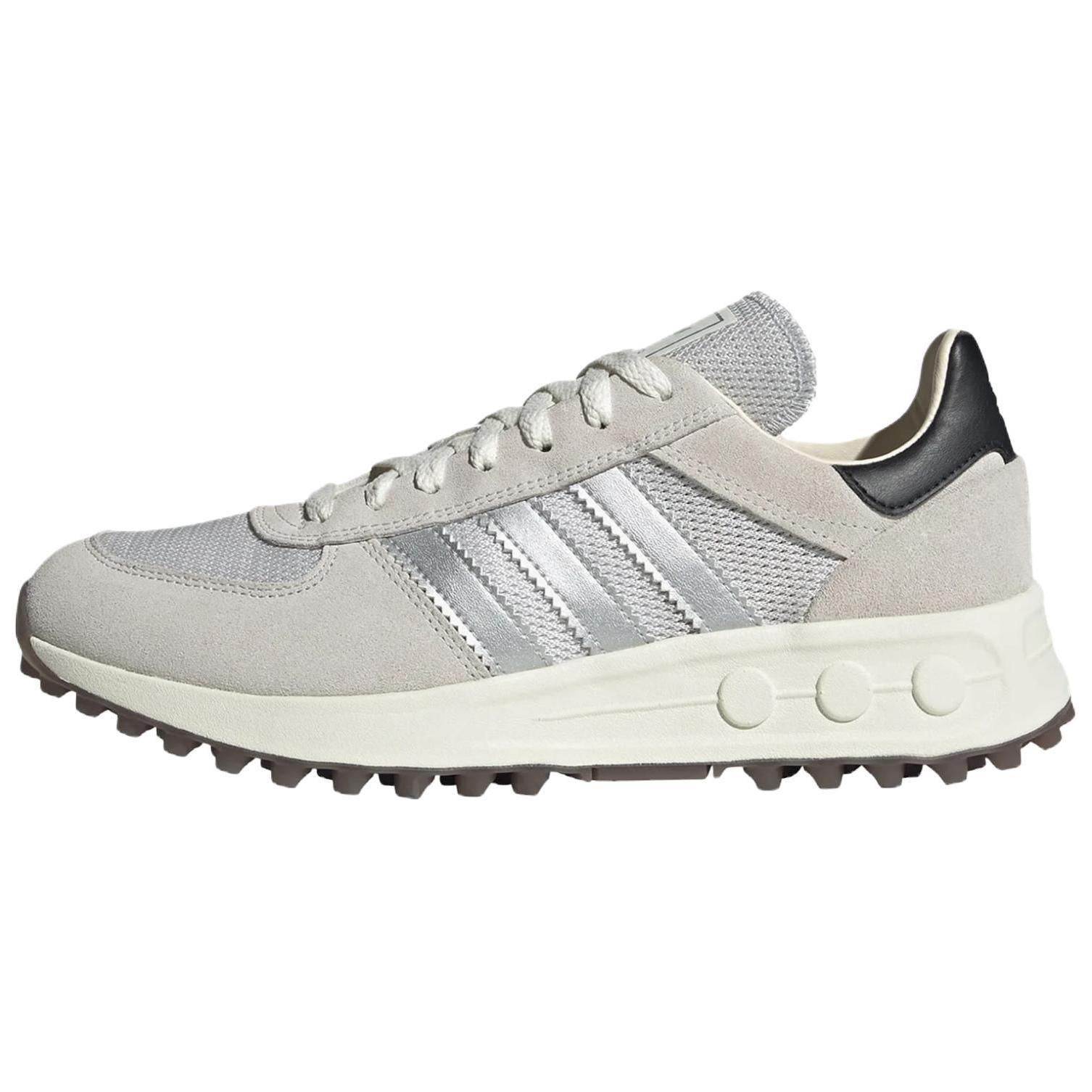

Adidas Originals LA Trainer Lux Crystal White Silver Metallic Core Black Unisex IE6478 EU 43