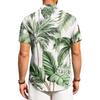 Men's Casual Loose Fit Hawaiian Print Short Sleeve Shirt Lightweight Breathable Summer Beachwear Button Down Shirt