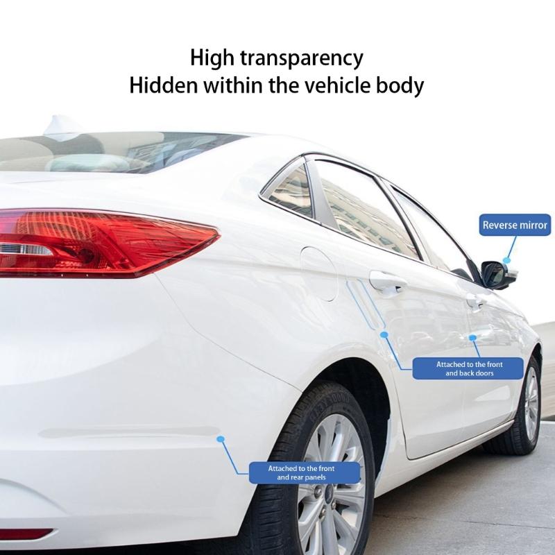 Seamless Car Door Edge Guards Cover Thin PVC Design Prevents Paint Damage Easy To Clean Heat Resistant Adhesive Backing